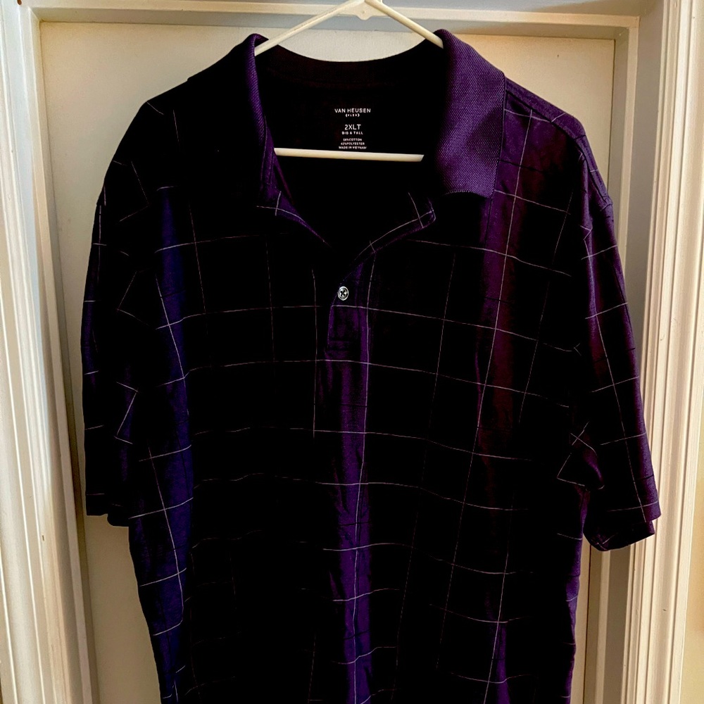 Purple van Heiden golf shirt